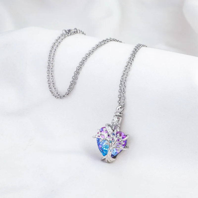 15 Styles Cremation Jewelry - Heart Shaped Crystal Urn Necklace Ashes Keepsake Pendant Jewelry Gifts For Women Girls