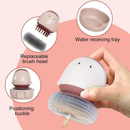 Automatic Liquid Filling Dishwashing Brush Kitchen Dish Brush