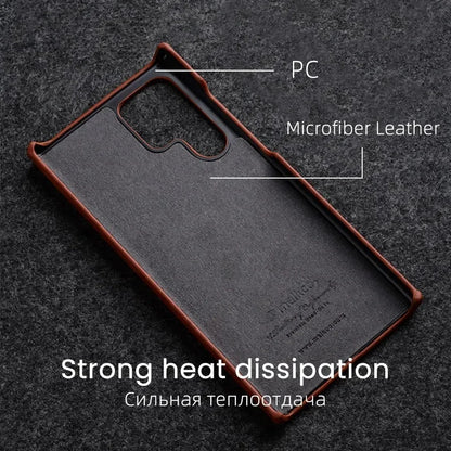 Melkco Oil Wax Genuine Leather Case For Samsung Galaxy S24 S23 S22 Ultra Plus Premium Luxury Cases Business Retro Pull-up Cover