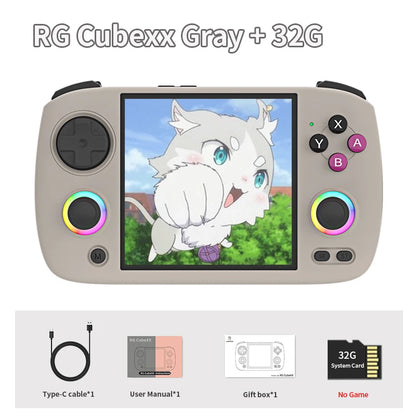 ANBERNIC RG CubeXX Retro Handheld Games Console Linux RGB Joystick Video Gaming Player Supports WIFI Bluetooth HD TV Connection