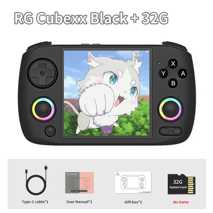 ANBERNIC RG CubeXX Retro Handheld Games Console Linux RGB Joystick Video Gaming Player Supports WIFI Bluetooth HD TV Connection