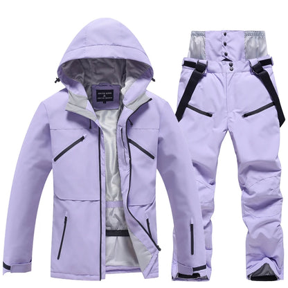 Waterproof Snow Suit for Men and Women, Windproof Costumes, Snowboarding Clothing, Ski Sets, Winter Jackets and Pants, -30 Warm