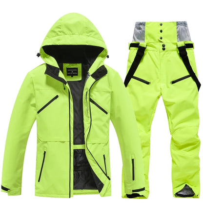 Waterproof Snow Suit for Men and Women, Windproof Costumes, Snowboarding Clothing, Ski Sets, Winter Jackets and Pants, -30 Warm