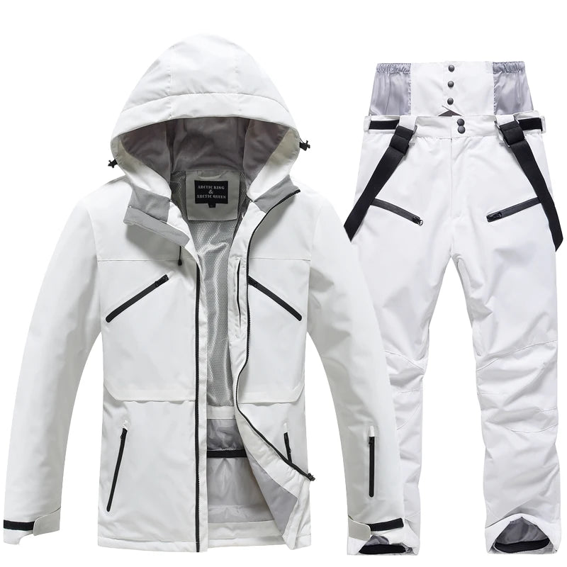 Waterproof Snow Suit for Men and Women, Windproof Costumes, Snowboarding Clothing, Ski Sets, Winter Jackets and Pants, -30 Warm