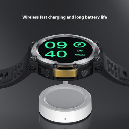 Fully Fit HD Round Screen IP68 Waterproof 7-day Battery Life Wireless Charger APP Watch