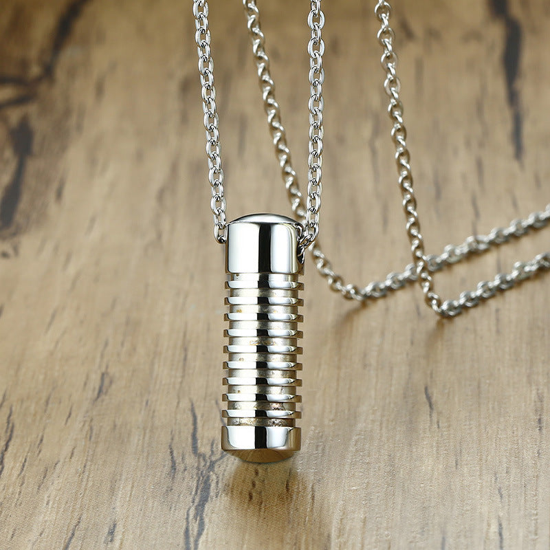 Stainless Steel Threaded Pet Urn Pendant